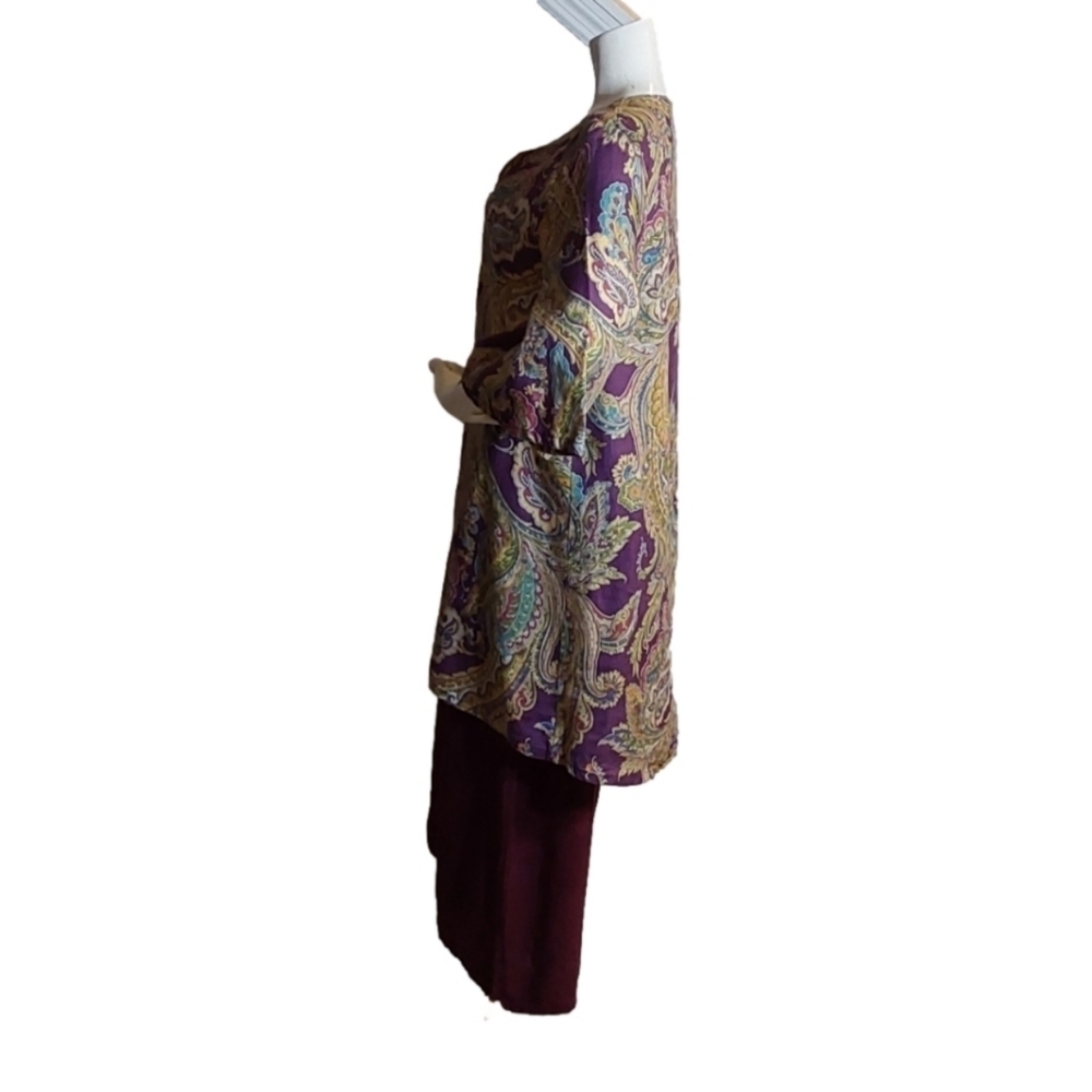 BRYN WALKER LILIA LINEN PARSELEY TUNIC WOMEN'S ‎ SMALL - Picture 3 of 6